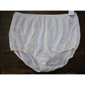 NWOT Dixie Belle 16 Satin/Nylon Lace Panties Underwear 1232 Pink 126623